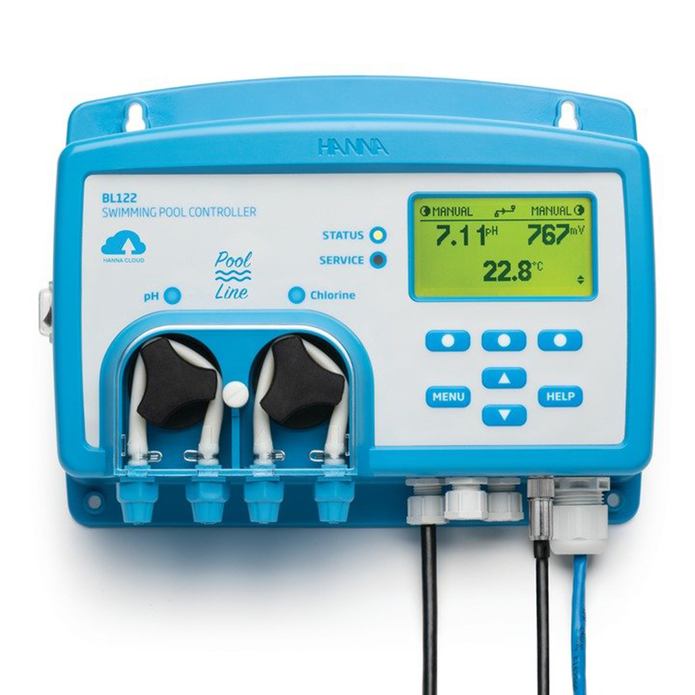 Pool Line Cloud Enabled Swimming Pool controller with Built-in Dosing Pumps