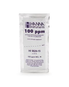 10 ppm and 100 ppm Nitrate (as N) Calibration Standard Sachets for HI9829 (10 x 25 mL each) - HI9829-14/15