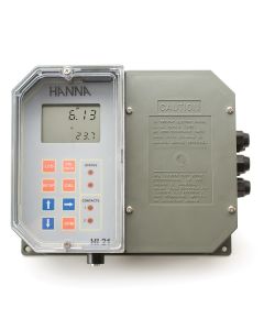 Wall Mounted pH Digital Controller with Dual Setpoint - HI21211