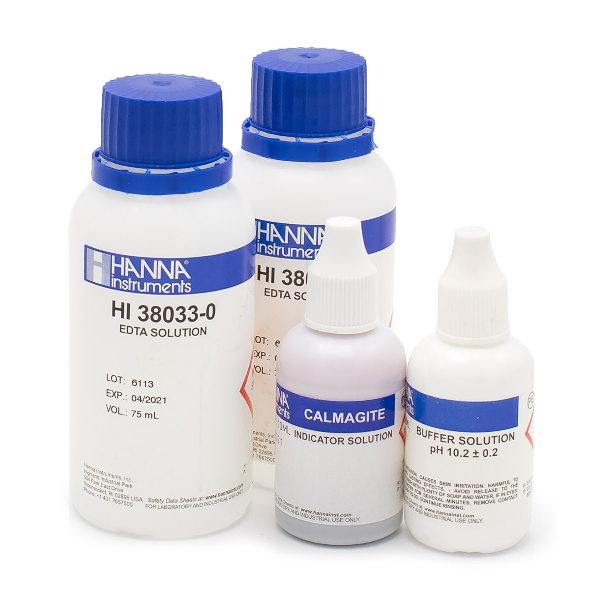 Total Hardness Test Kit Replacement Reagents (100 tests) - HI38033-100