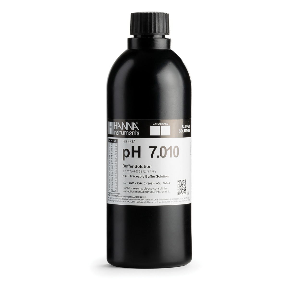 HI6007 pH 7.010 Millesimal Calibration Buffer (500 mL)