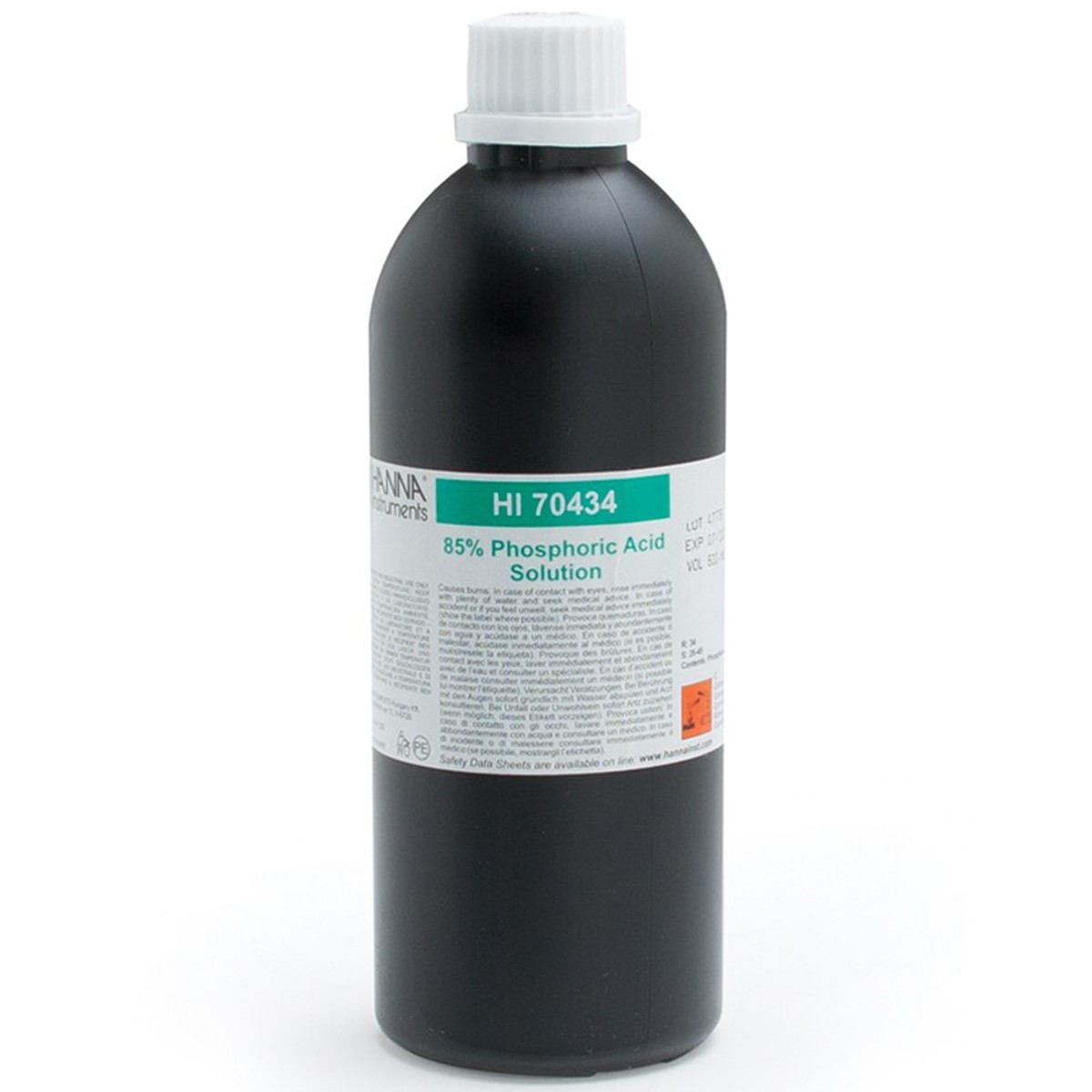 Sodium Hydroxide Solution 5M, 500 mL - HI70435