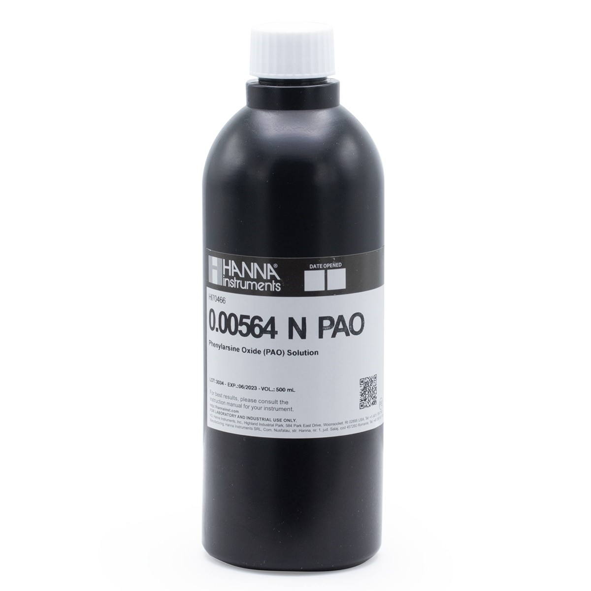 Phenylarsine Oxide (PAO) Solution (0.00564N), 500 mL - HI70466