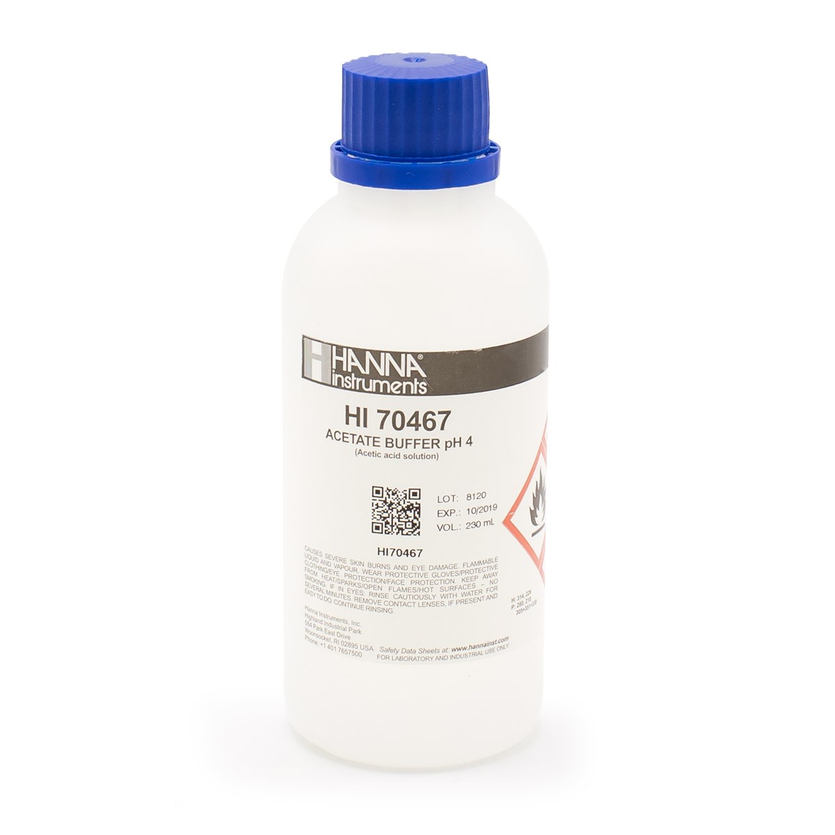 Acetate Buffer pH 4.18, 230 mL - HI70467