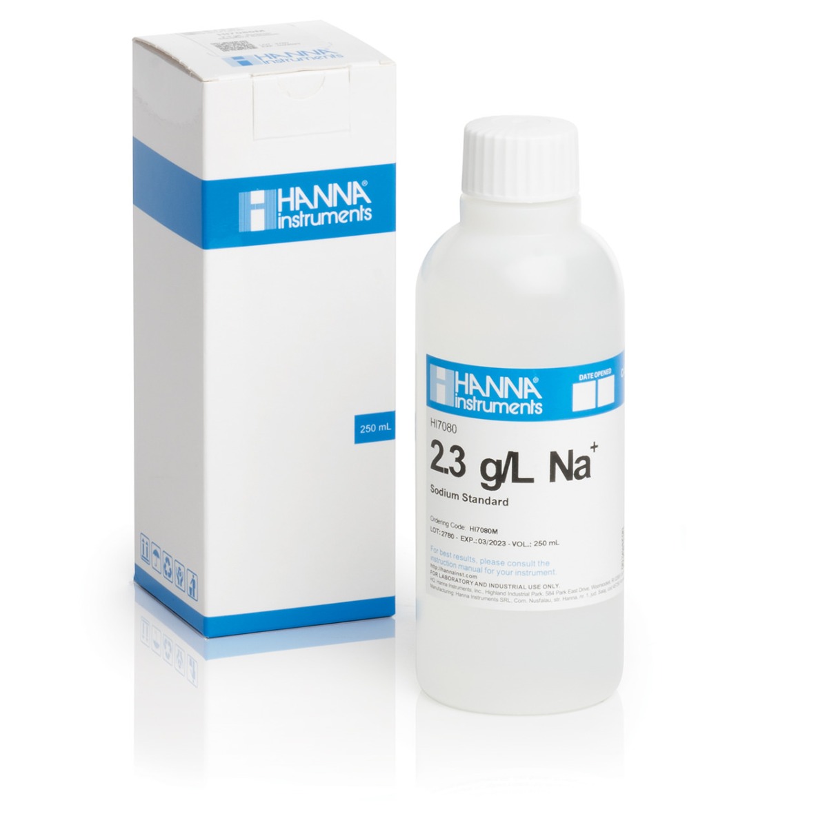 HI7080M 2.3 g/L Na+ Standard Solution (230 mL Bottle)