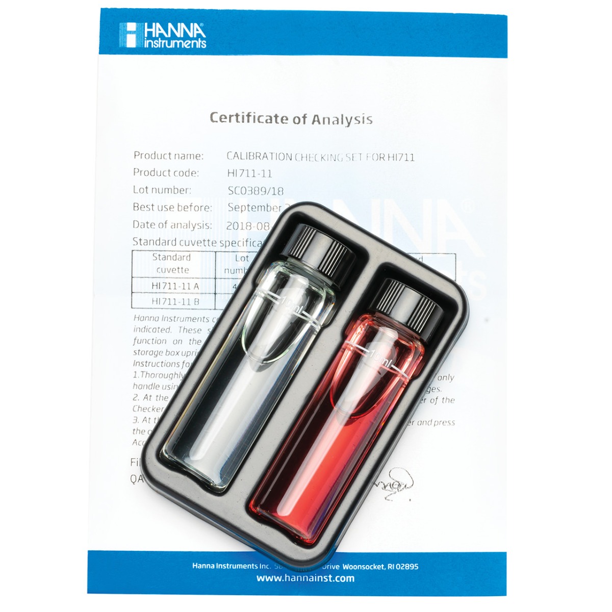 HI711-11 Total Chlorine Checker®HC Calibration Set