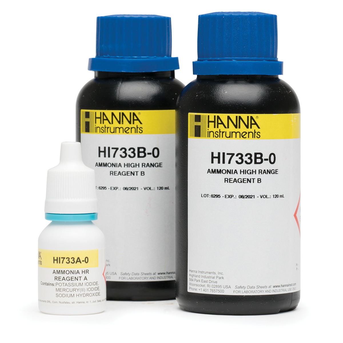 HI733-25 Ammonia High Range Checker® HC Reagents (25 tests)