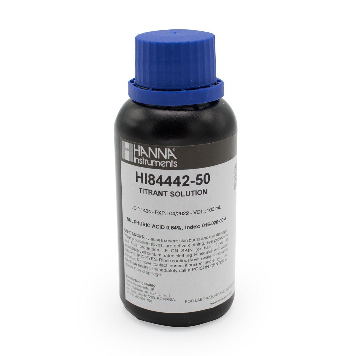Titrant for Titratable Alkalinity in Water Mini Titrator - HI84442-50