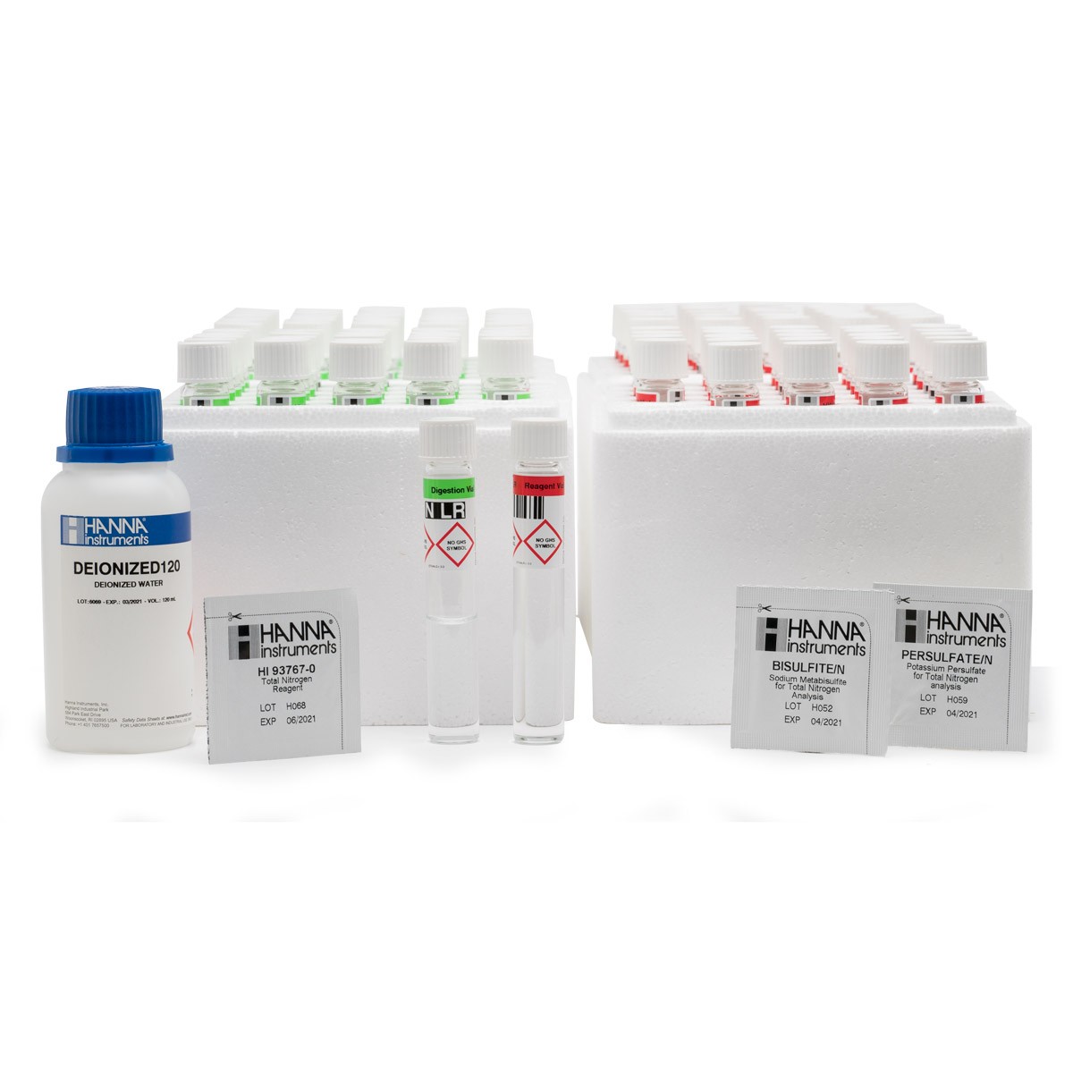 Total Nitrogen Low Range Reagents with Barcode Recognition - HI94767A-50 