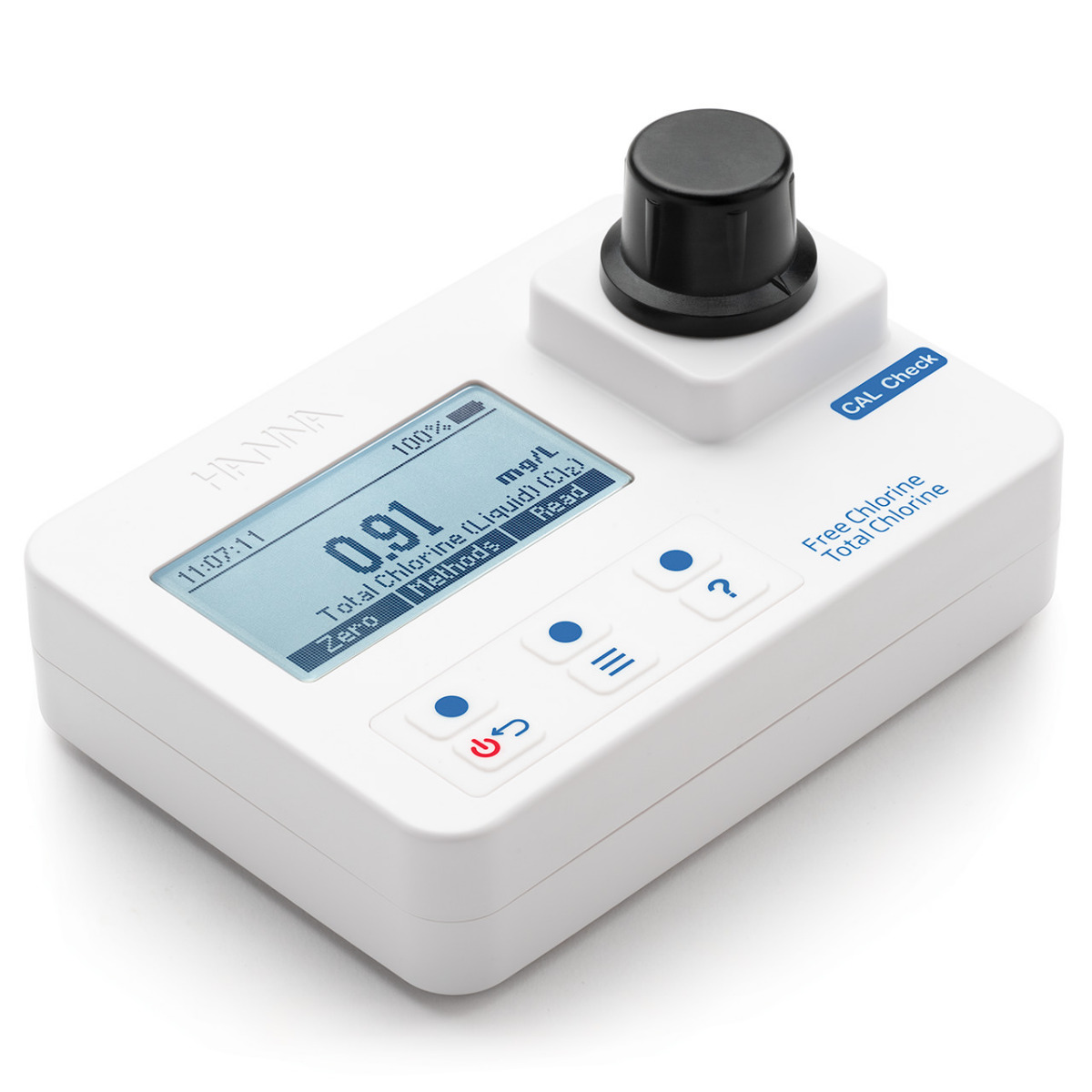 HI97711 Free and Total Chlorine Portable Photometer with CAL Check 