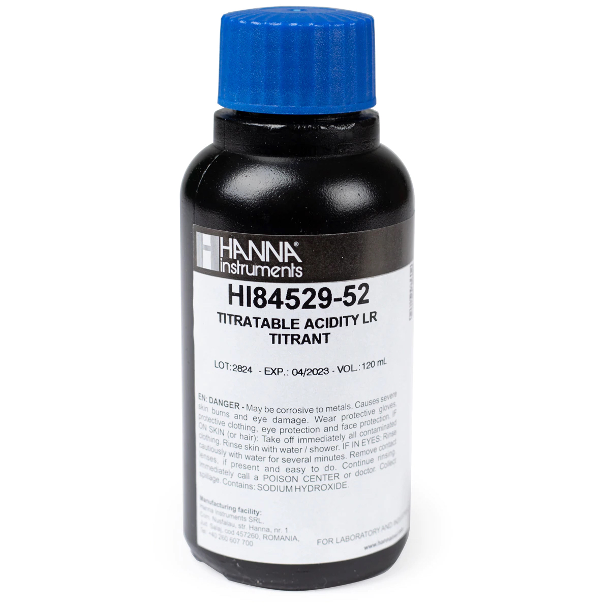 HI84529-55 Acidity in Dairy Products Pump Calibration Standard (120 mL)