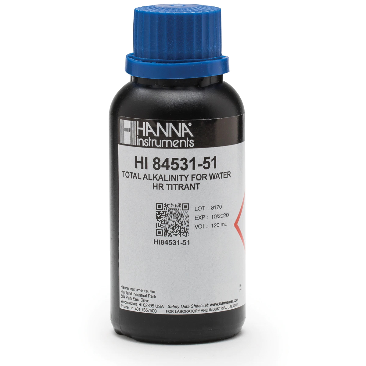 HI84531-55 Total Alkalinity in Water Pump Calibration Standard (230 mL)